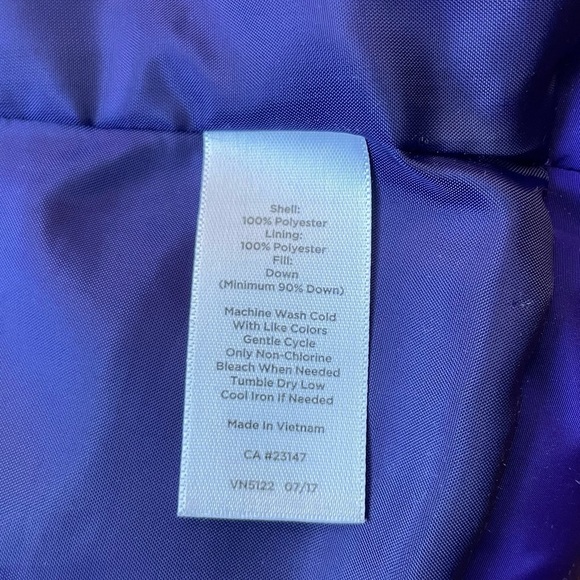 Talbots Down Puffer Vest with Ruffles - Picture 8 of 11